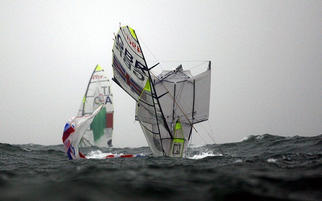 Olympic Games 2008 <br />
49er cartwheel<br />
<br />
<br />
<br />
 © Ingrid Abery http://www.ingridabery.com